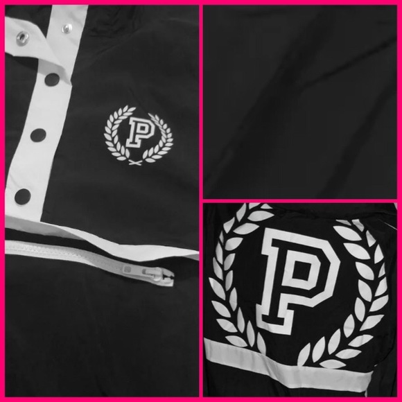 PINK VS Snap Funnel Neck Sport Jacket - Picture 2 of 4